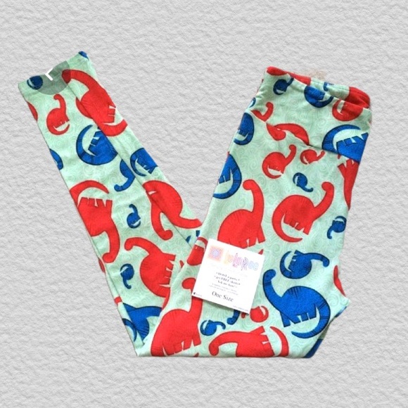 LuLaRoe Dinosaur Leggings - Picture 2 of 2